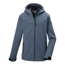 Killtec Softshelljacke KOS 484 (mit Kapuze, winddicht, wasserabweisend) stahlblau Jungen